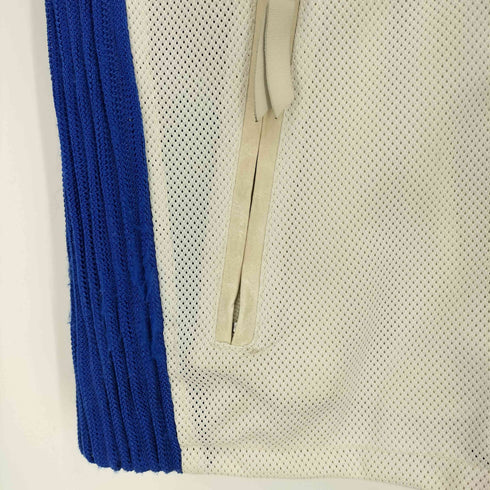 イエローコーン YELLOW CORN BACK RUNNING PROJECT  スター ワッペン フェイクレザー切替 ジップアップ メッシュ レーシングシャツ メンズ  LL